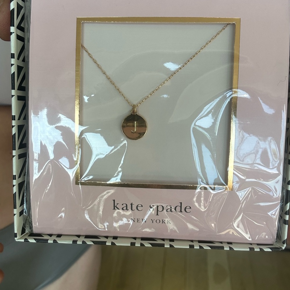 Kate Spade Gold J Pendant Necklace